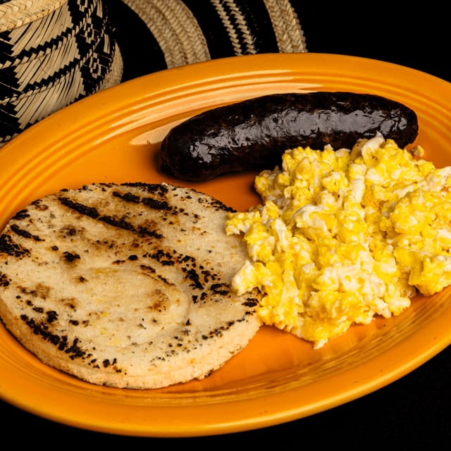 Arepa De Huevos Y Morcilla.